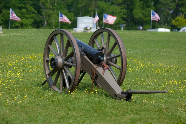 Пушка Гражданской войны Стоковая Картинка