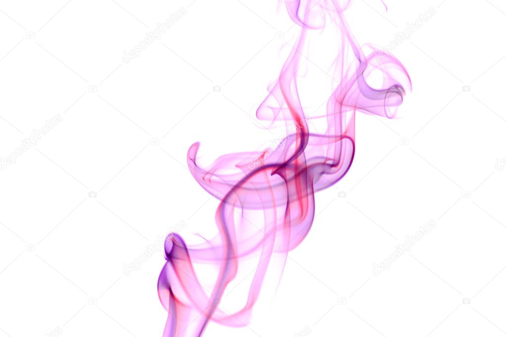 Abstract Smoke on White