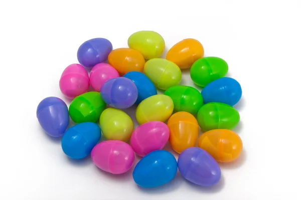 塑料的复活节彩蛋 — 图库照片