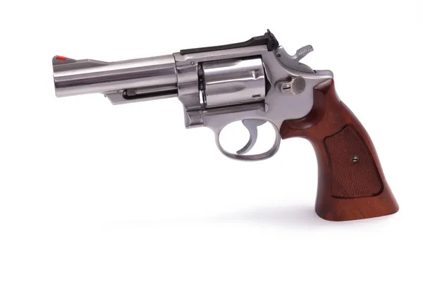 Revolver isolerad på vitt — Stockfoto