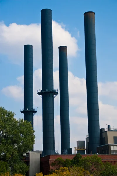 stock image Four Smokestacks