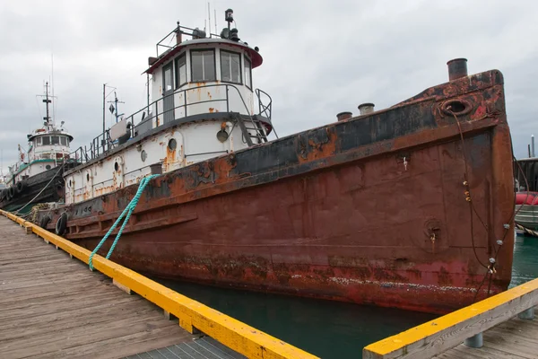 遺棄された船の停泊 ロイヤリティフリーのストック画像