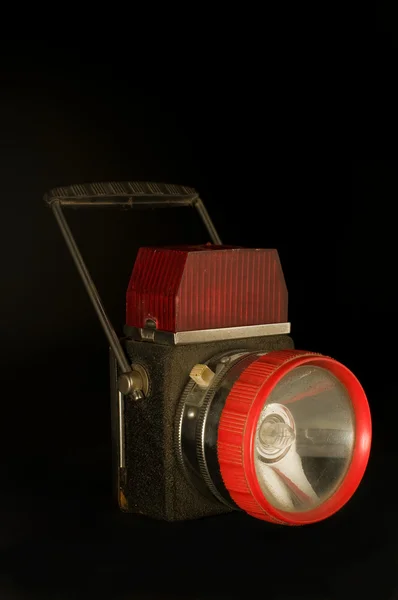 Vintage torch on black background. — Stock Photo, Image