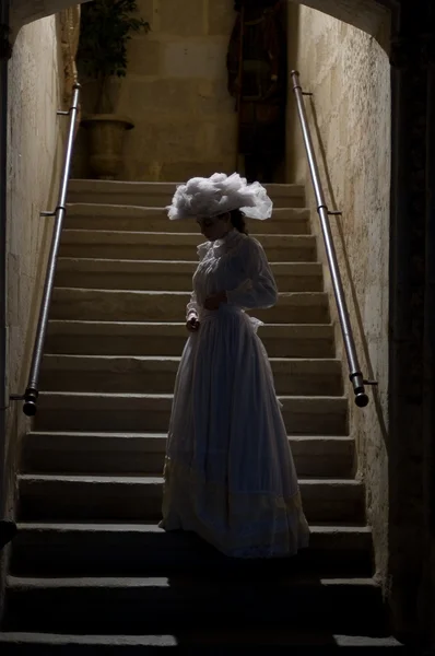 Kale merdiven Victoria Bayan. 1900 tarzı.