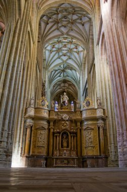 The Choir in Santa Maria Cathedal of Astorga. Spain clipart