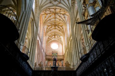 santa maria cathedal astorga, organ ve koro. İspanya