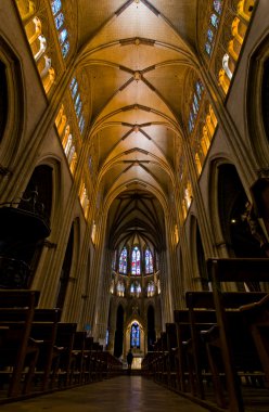Asıl kubbe sainte-marie de bayonne Katedrali. Fransa