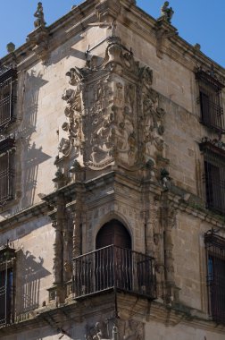 Conquest Palace in Trujillo. Caceres, Spain. clipart