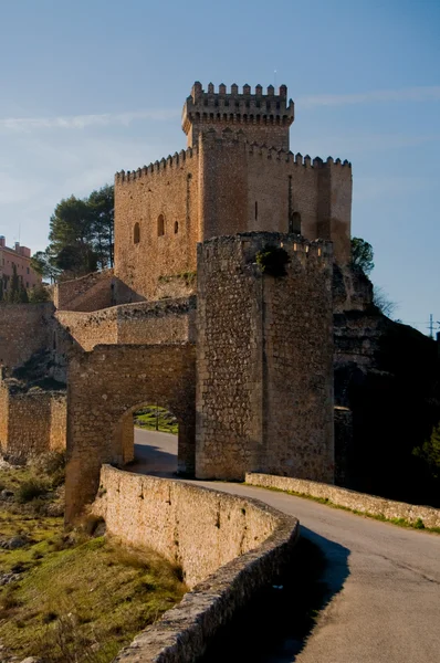 Alarcón zamek w cuenca. Hiszpania — Zdjęcie stockowe