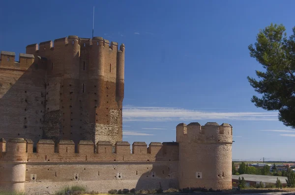 La mota slott i valladolid. Spanien — Stockfoto