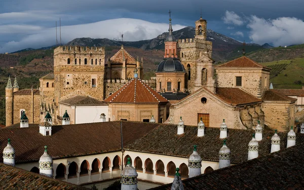 stock image Royal Monastery of Santa Maria de Guadalupe. Caceres, Spain