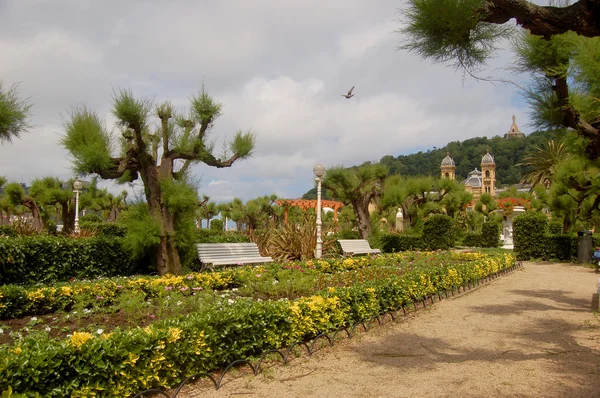 Jardines de Alderdi-Eder en Cantabria, España — Foto de Stock