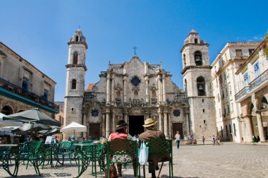Cathedral of Saint Christopher in La Havana. clipart