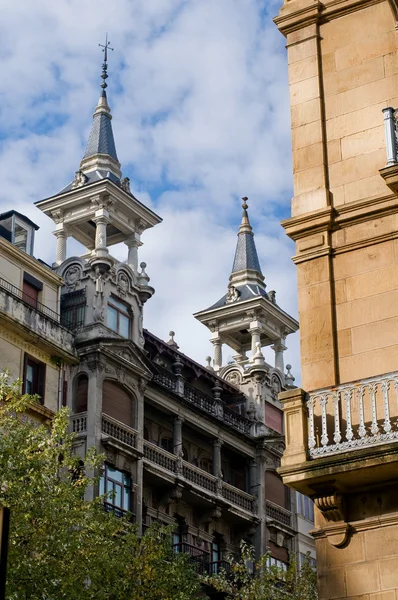 Techo estilo victoriano. Típico de San Sebastián. España —  Fotos de Stock