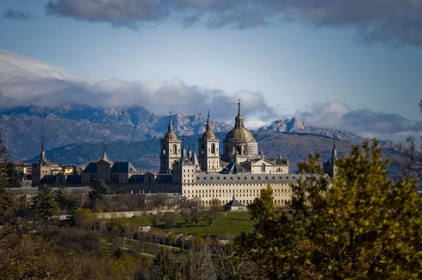 stock image Royal Monastery of San Lorenzo de El Escorial in Madrid, Spain
