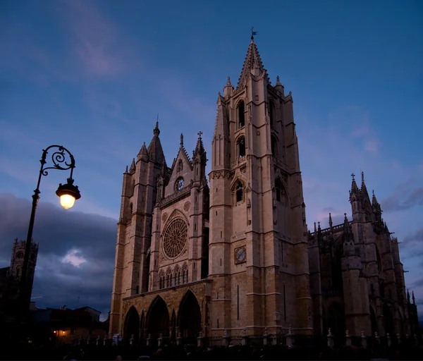 Kathedrale von Leon in Spanien — Stockfoto