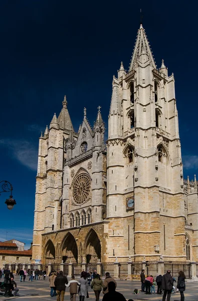 Kathedraal van León in Spanje — Stockfoto