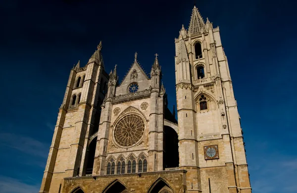 Domkyrkan av leon i Spanien — Stockfoto