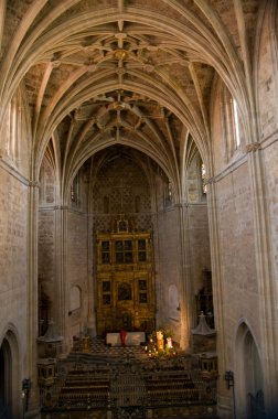 Asıl kubbe ve san marcos manastır altar. Leon, İspanya