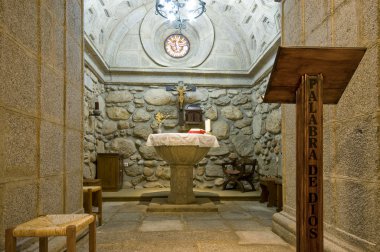 Inside of a Baptistery Crypt clipart