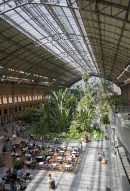 Atocha Train Station in Madrid, Spain