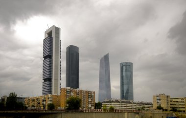 New Four Towers in Madrid«s Skyline, Madrid. Spain clipart