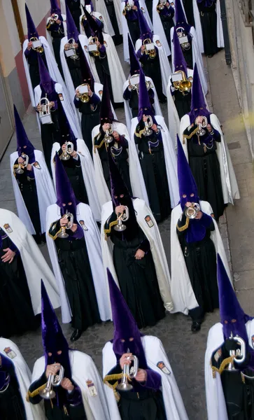 Religiösa processioner i den heliga veckan. Spanien — Stockfoto