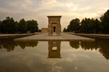 Temple of Debod in Madrid, Spain clipart