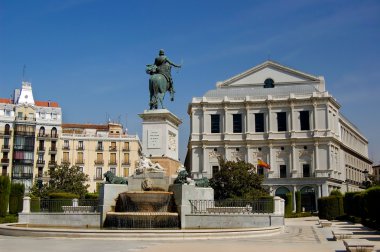 Oriente Square, Madrid - Plaza de Oriente, Madrid clipart