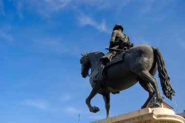 Felipe III heykel önemli Square, madrid. İspanya