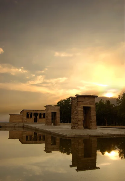 stock image Temple of Debod in Madrid, Spain