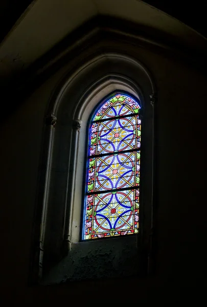 Okno w parafii san jeronimo el real, Madryt. Hiszpania — Zdjęcie stockowe
