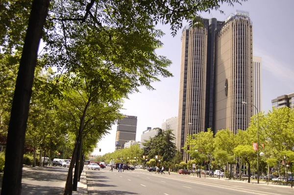 Edificio Torre Europa en Madrid, España — Foto de Stock