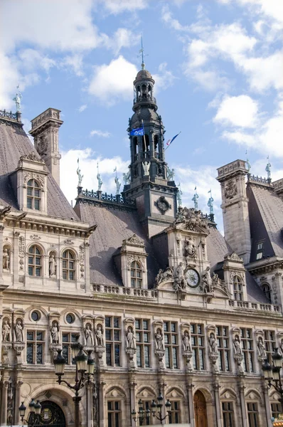 Hotel de Ville in Parijs. (City Hall) — Stockfoto