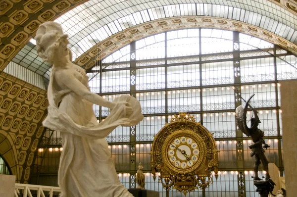 Orsay-museet. Galleri detalj. Parisオルセー美術館。ギャラリーの詳細。パリ — ストック写真