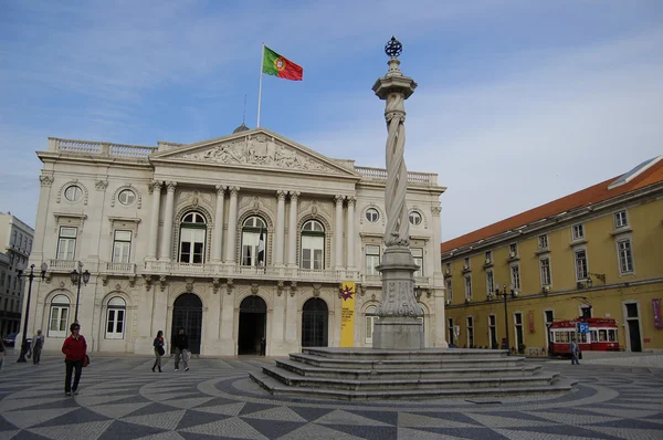 Torget i municipio i Lissabon, portugal — Stockfoto