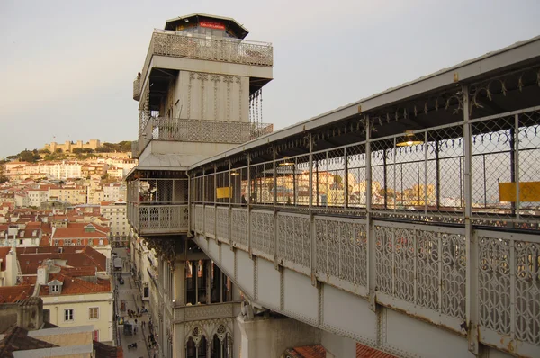 Ascensore Santa Justa a Lisbona. Portogallo — Foto Stock