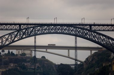 The Dom Luis I Bridge. Porto, Portugal clipart