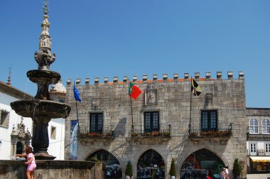 City hall in the Republic Square. Viana do Castelo, Portugal clipart