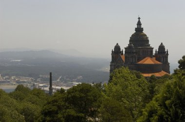 Santa Luzia basilic. Viana do Castelo, Portugal clipart