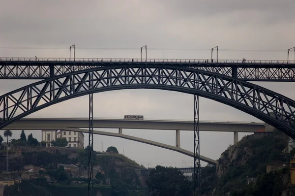 Il ponte Dom Luis I. Oporto, Portogallo — Foto Stock