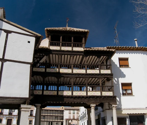 Bogen des Bürgermeister-Platzes von Tembleque, Spanien — Stockfoto