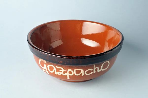 Keramický pohár pro "gazpacho ". — Stock fotografie