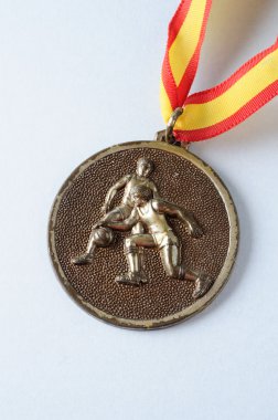 Basketball medal from 70' s clipart
