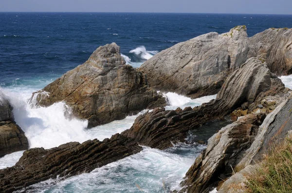Zobrazit Cape Blanco (Kantaberském moři) Asturias — Stock fotografie