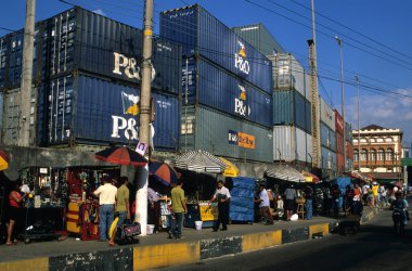 Port of MANAUS. BRAZIL. clipart