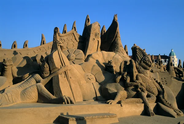 Festival van zand zeebrugge-België — Stockfoto