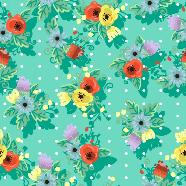Vecteur floral sans couture belle texture — Image vectorielle