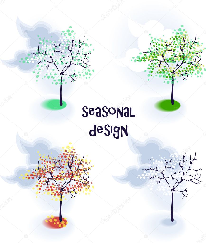 Vector trees in seasons