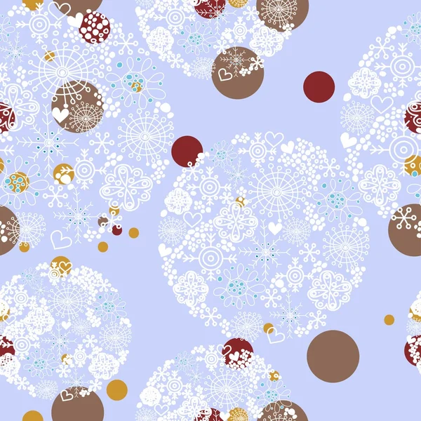Modèle de boule de neige — Image vectorielle